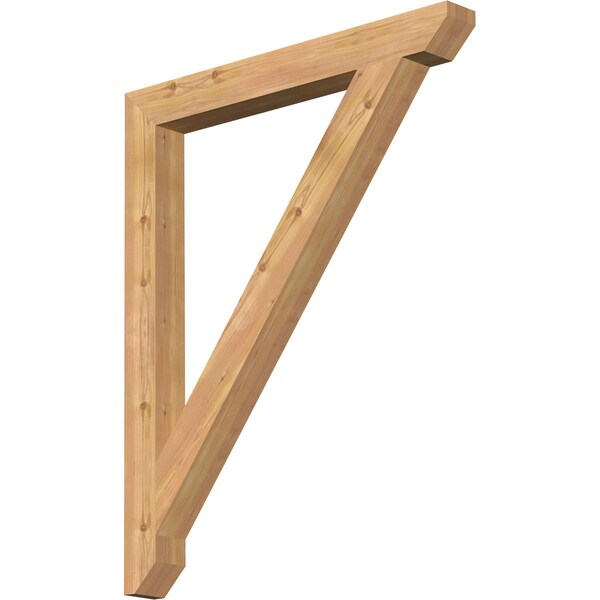 Ekena Millwork Traditional Slat Smooth Bracket, Western Red Cedar, 3 1/2"W x 34"D x 42"H BKT04X34X42TRA06SWR - main